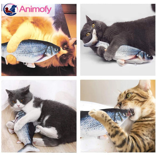 JOUET ELECTRIC EN FORME DE POISSON POUR CHAT