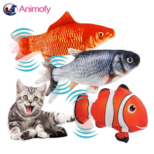 JOUET ELECTRIC EN FORME DE POISSON POUR CHAT